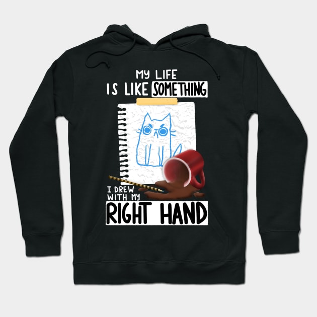 Right Hand Drawing Hoodie by TaylorRoss1